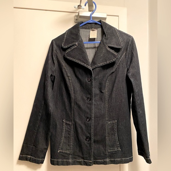 Dark denim Le Château blazer jacket - Size M - Picture 1 of 2